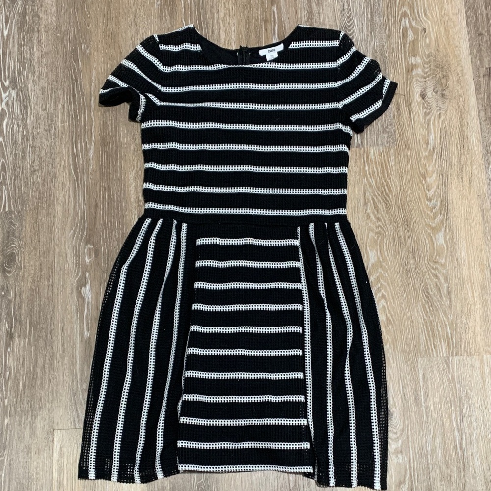 Bar III Kids Black and White Striped Dress